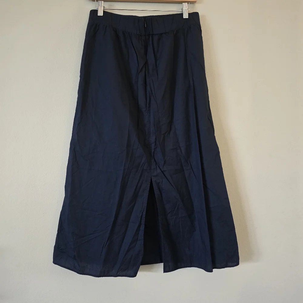 COS Womens Maxi Skirt Navy Blue‎ With Pockets Size 6 Preppy